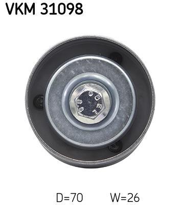 Galet enrouleur de courroie d'accessoire SKF ref. VKM 31098